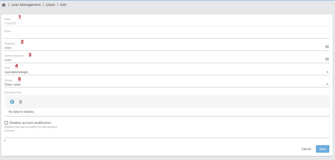 Creat Omv Permissions with groups